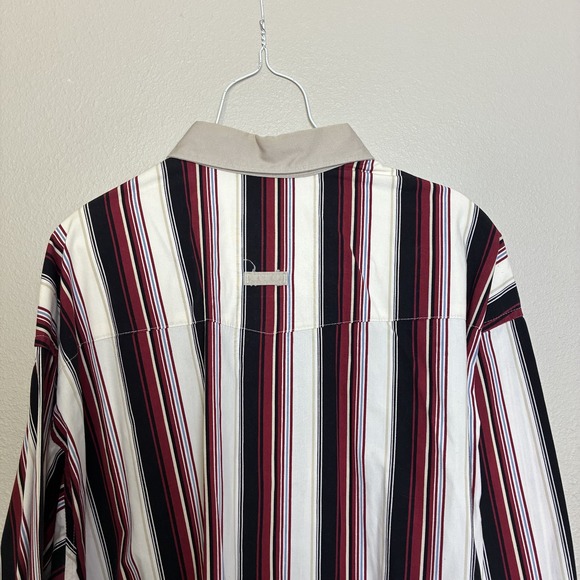 Wrangler 20X Men's XL Western Button Down Shirt Striped 17.5x35/36 Cotton Rodeo - Picture 7 of 10